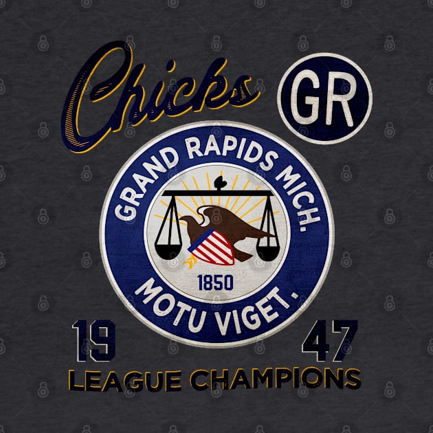 Grand Rapids Chicks • AAGPBL Patch • Grand Rapids, Michigan by The MKE Rhine Maiden